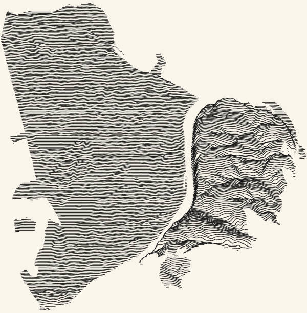 istock Topographic map of Nizhny Novgorod, Russia 1305107032