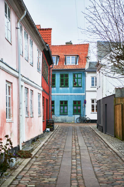 istock Old charming houses in Elsinore town 1305111353