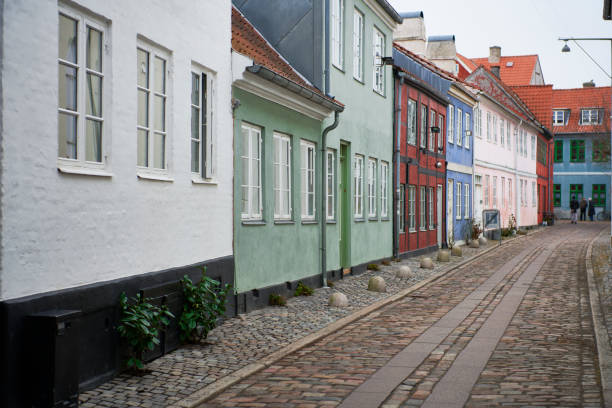 istock Old charming houses in town 1305111357