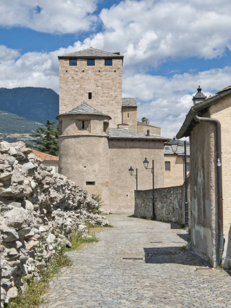 istock Torre dei Balivi in Aosta on a beautiful summer day 1305113385