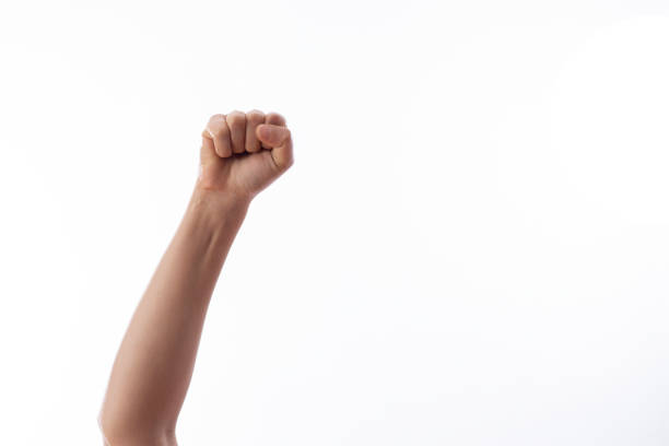 istock woman showing some sign with hand 1305113586