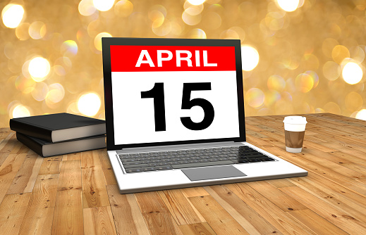 Calendar tax day April 15