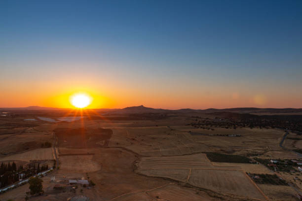 istock Sunset from the mountain of an Andalusian village 1305118043