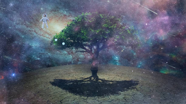 istock Astronaut in Strange Planet 1305133105