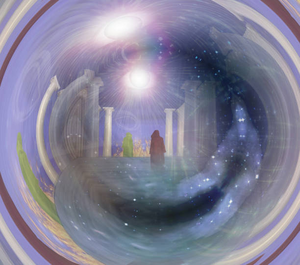 istock Temple in spiritualy based composition 1305134541
