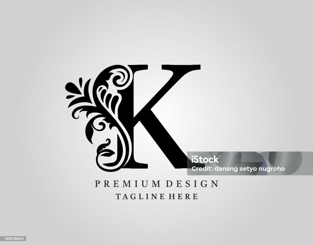 Luxury Monogram Letter K Design Stock Illustration - Download ...