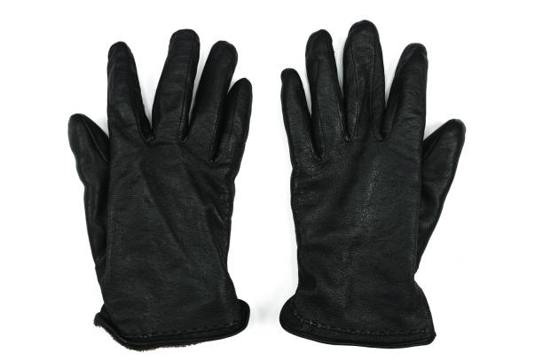 istock black gloves isolated white background 1305137755