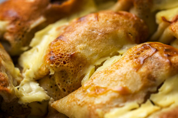 istock stuffed pancakes filled with sour cream 1305139419