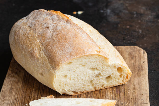 istock White loaf bread fresh bakery pastry wheat dough baking snack healthy meal top view copy space for text food background rustic image 1305149128