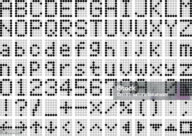 Digital Alphanumeric Image Material Collection Stock Illustration ...