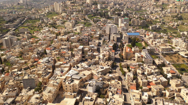 istock Aerial view over Bethlehem City, Palestinian Authority 1305153063