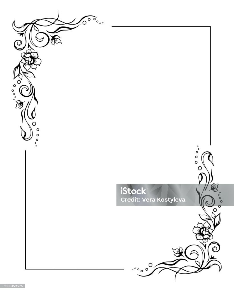 Ilustración de Marco Floral Rectangular Plantilla De Borde Rosa Con Flores En Dos Esquinas Elementos De Guirnalda Vintage Dibujados A Mano Diseño Vectorial Editable Sobre Fondo Blanco Para Impresiones y más Vectores Ilustración de Marco Floral Rectangular Plantilla De Borde Rosa Con Flores En Dos Esquinas Elementos De Guirnalda Vintage Dibujados A Mano Diseño Vectorial Editable Sobre Fondo Blanco Para Impresiones y más Vectores
