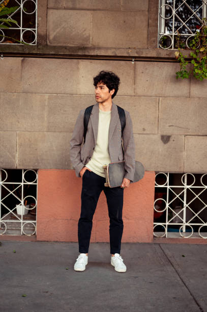 istock Portrait of young hipster man 1305159731