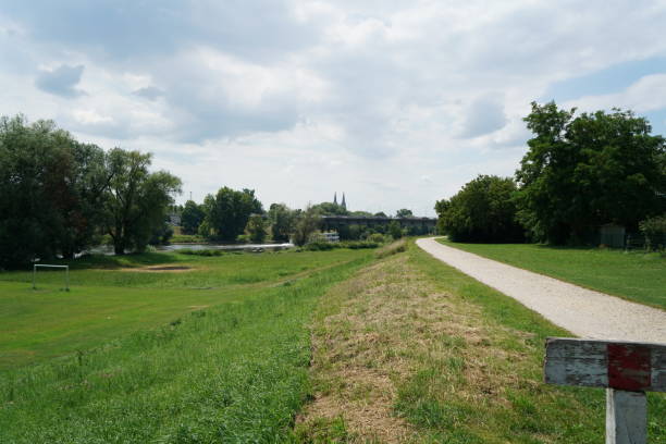istock Artificially created park in Germany Bavaria for recreation 1305160058
