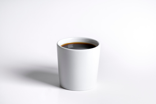 Empty coffee cup or coffee mug isolated on white background