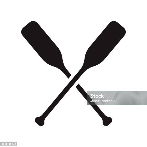 Paddle Sports Glyph Icon Stock Illustration - Download Image Now - Oar, Canoe, Icon Symbol