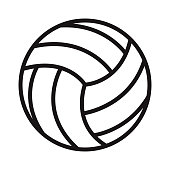 istock Volleyball Sports Glyph Icon 1305166860