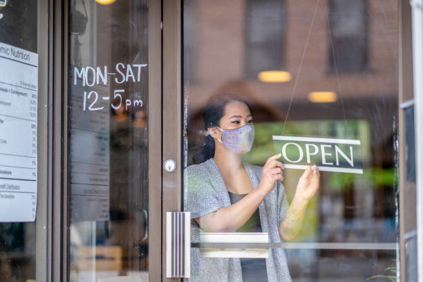 istock Small business owner reopening after lockdown 1305170673