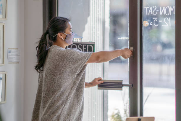 istock Small business owner reopening after lockdown 1305170676