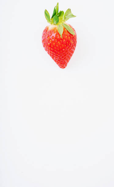 istock Fresh juicy strawberry isolated over white blackground 1305178911