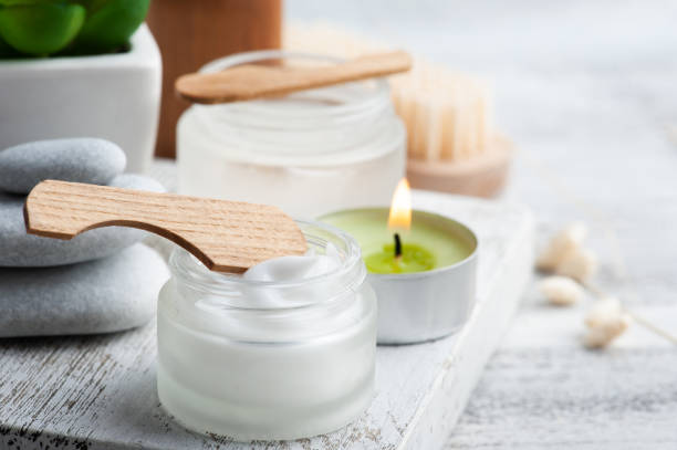 istock Cosmetic jar with cream 1305189388