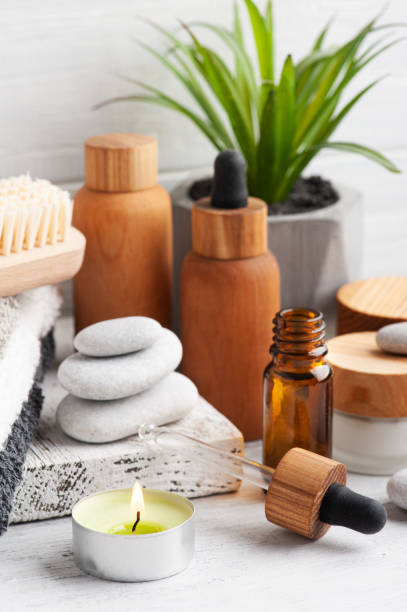 istock Essential oil in reusable bottles 1305189441