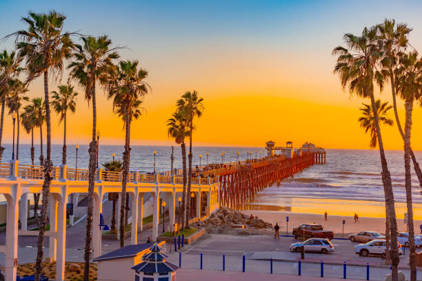 istock SOUTHERN CALIFORNIA SUNSET WITH PIER AT OCEANSIDE CA 1305220283