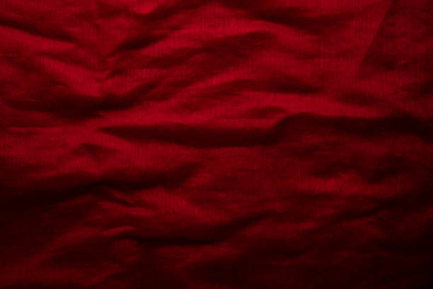 istock Grooved of red fabric abstract 1305228637