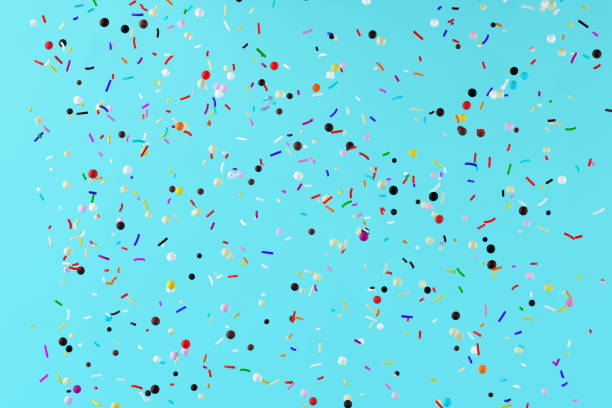 istock Abstract flying colorful pastry sprinkles background. 1305230201