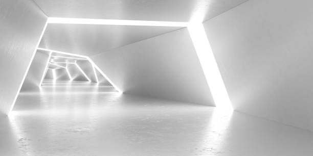 istock Futuristic Tunnel with Neon Lights 1305230239
