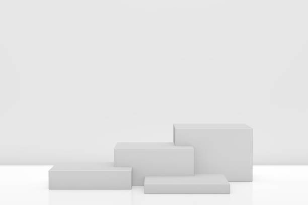 istock 3D White Empty Product Stand. Winner Podium 3D Rendering 1305232646