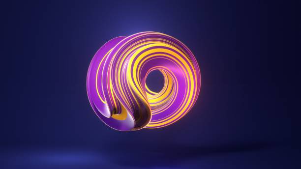istock Abstract Surreal Swirl Futuristic 3D Wallpaper 1305237431