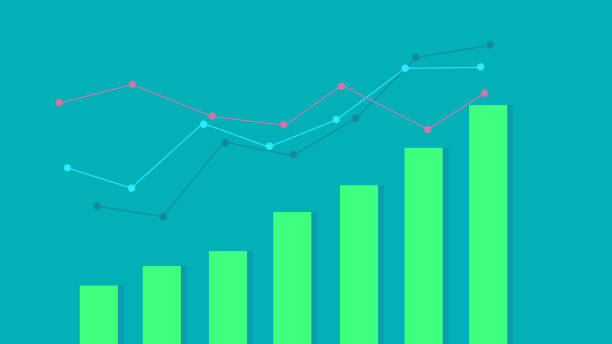 istock Abstract financial chart. design concept of business growth illustration 1305244032