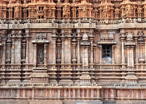 Sunset over the Kandariya Mahadeva Temple in Khajuraho, India.