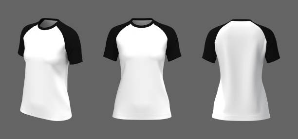 istock Short-sleeves raglan t-shirt mockup 1305253937