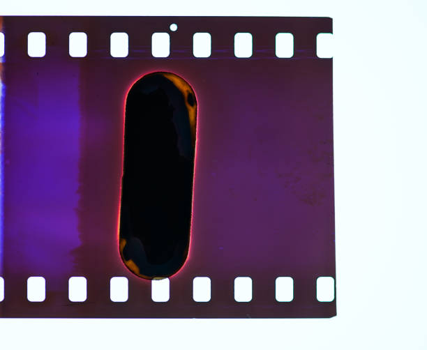 istock Light leaks on photographic film 1305253993