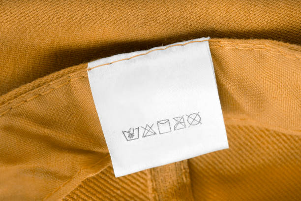 istock Care clothing label 1305260983