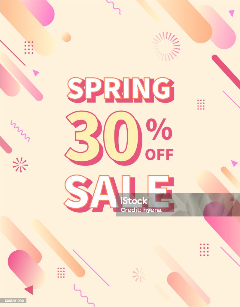 Spring Geometric Graphics Geometric Patterns For Spring Stock Illustration - Download Image Now ...