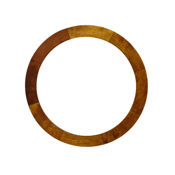 istock round wooden frame isolated on white background 1305266784