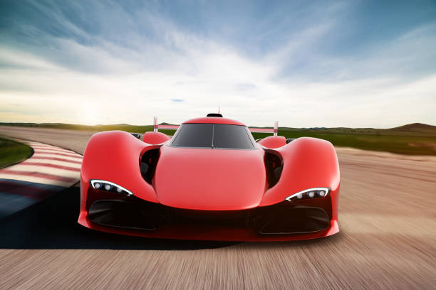 istock red sportscar driving on a race track 1305270693