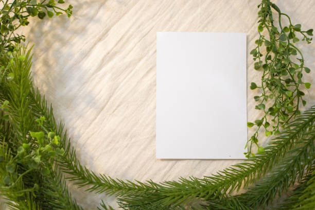 istock Blank Card Mockup designs in an authentic setting artworks or stationery designs 1305273965