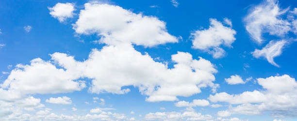 istock Panorama blue sky and clouds with daylight natural background. 1305279409