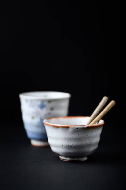 istock Traditional, handcrafted ceramic on dark background. Soft focus. Close up. 1305282535