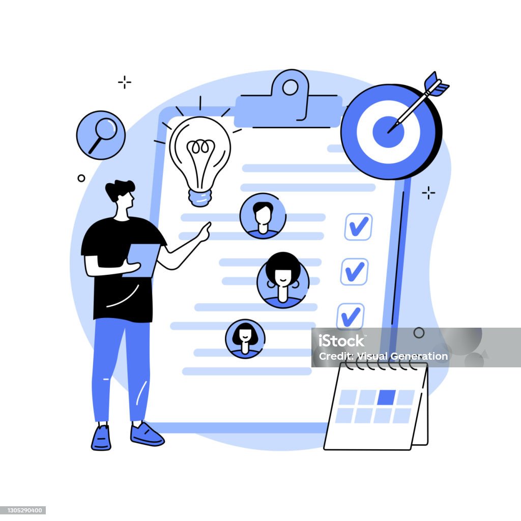 Abstract Engineering Project Management Project Management Abstract Concept Vector Illustration Stock ...