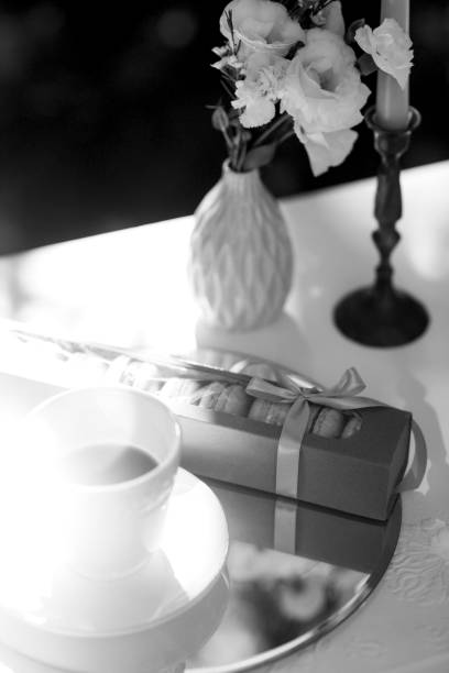 istock cappuccino on the background of painted tablecloths 1305292242