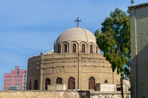 Cairo, Egypt - St George church in Coptic Cairo, Egypt