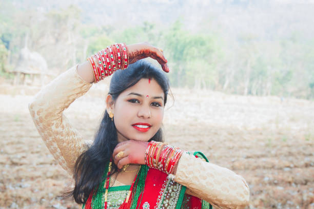istock Beautiful Newlywed Nepali Bride Portrait 1305313868
