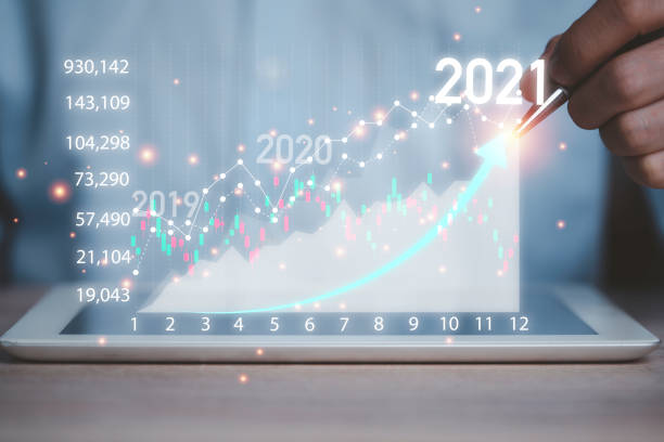 istock Investment trader using laptop for analysis technical stock market chart , business and technology concept . 1305314812