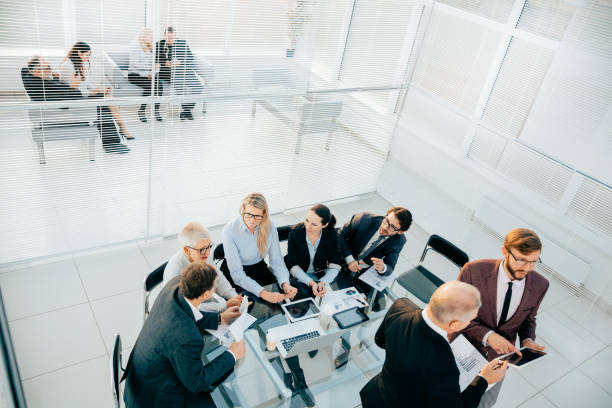 istock business team works with financial documentation in the office 1305314824