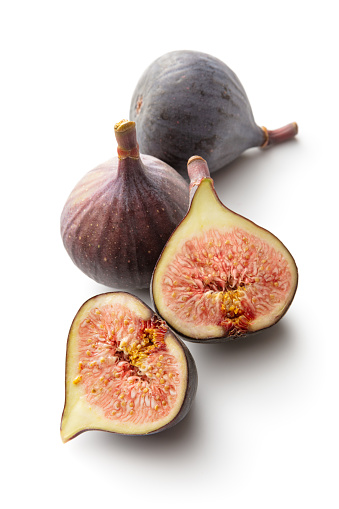 Fruit: Figs Isolated on White Background